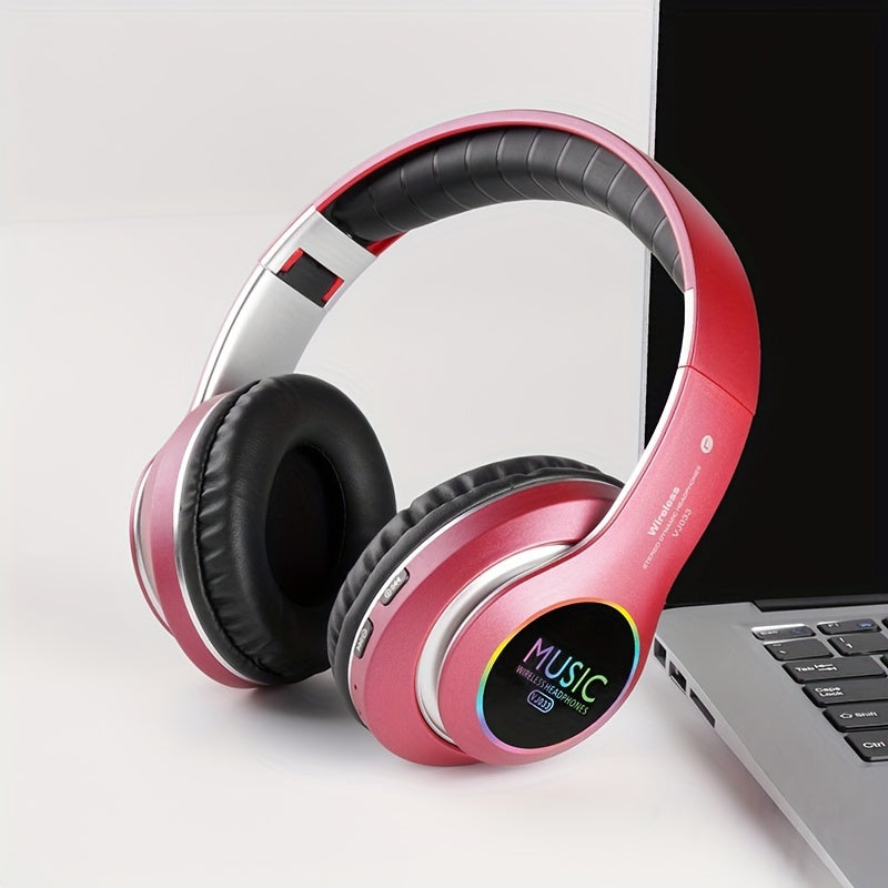 Wireless Headphones, Wireless Headphones With Bass, Lightweight Foldable Headphones With Built-in Microphone, Compatible With 3, 5mm Audio Cable, Suitable For Travel Work Laptop Phone, Gaming Headphones, Christmas Gift