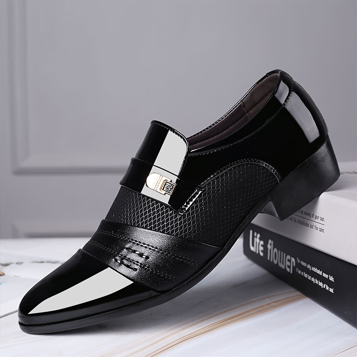 Men'S Casual Shoes Suitable for Business Attire, Large Size, Versatile Wedding Shoes.