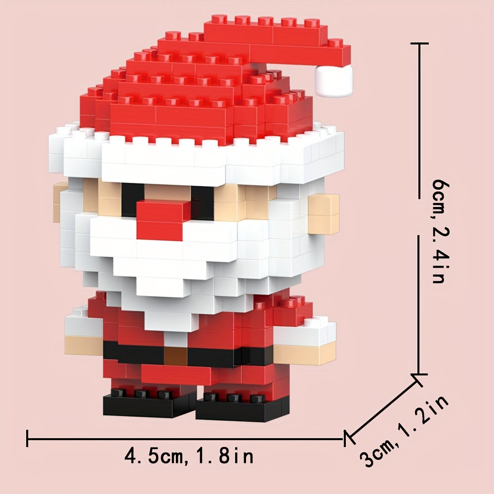 Mini Cartoon Christmas Building Blocks Assembly Toys, Christmas Elf, Santa Claus, Christmas Train, Christmas Snowman, Christmas Tree, Christmas Reindeer, Small Building Block, Christmas Gifts