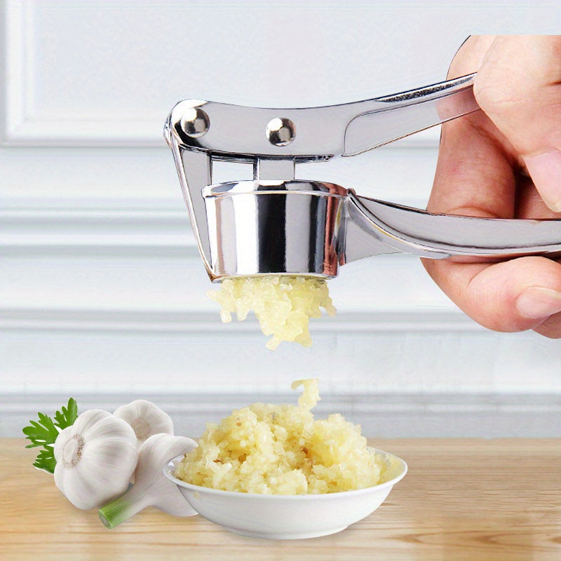 1pc of advanced garlic press - easy garlic chopper and ginger crusher, easy to clean kitchen tools, durable garlic chopper for daily cooking
