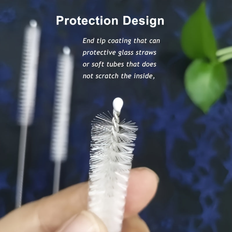 2/5pcs Stainless Steel Cleaning Brush Reusable Cleaning Brush Kitchen Supplies - Perfect for Cleaning Glass,, Metal Straws & More!, Bottle Brush Cleaner Set, Ergonomic Handle, Sturdy Construction, Living, Home Cooks
