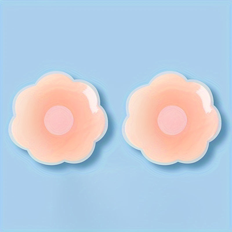 2/6/10pcs Reusable Silicone Nipple Covers, Seamless Invisible Self-Adhesive Anti-convex Nipple Pasties, Women's Lingerie & Underwear Accessories