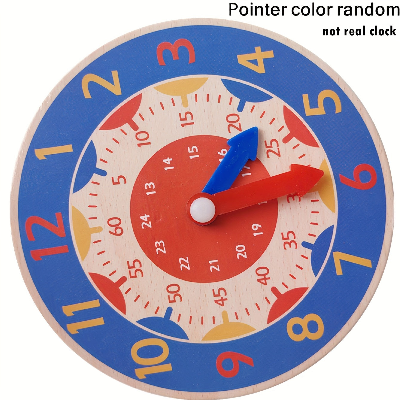 Not Real Clock, Wooden Educational Clock Toy, Student Timepiece Model, Digital Clock Toy, Children's Learning Time Toy