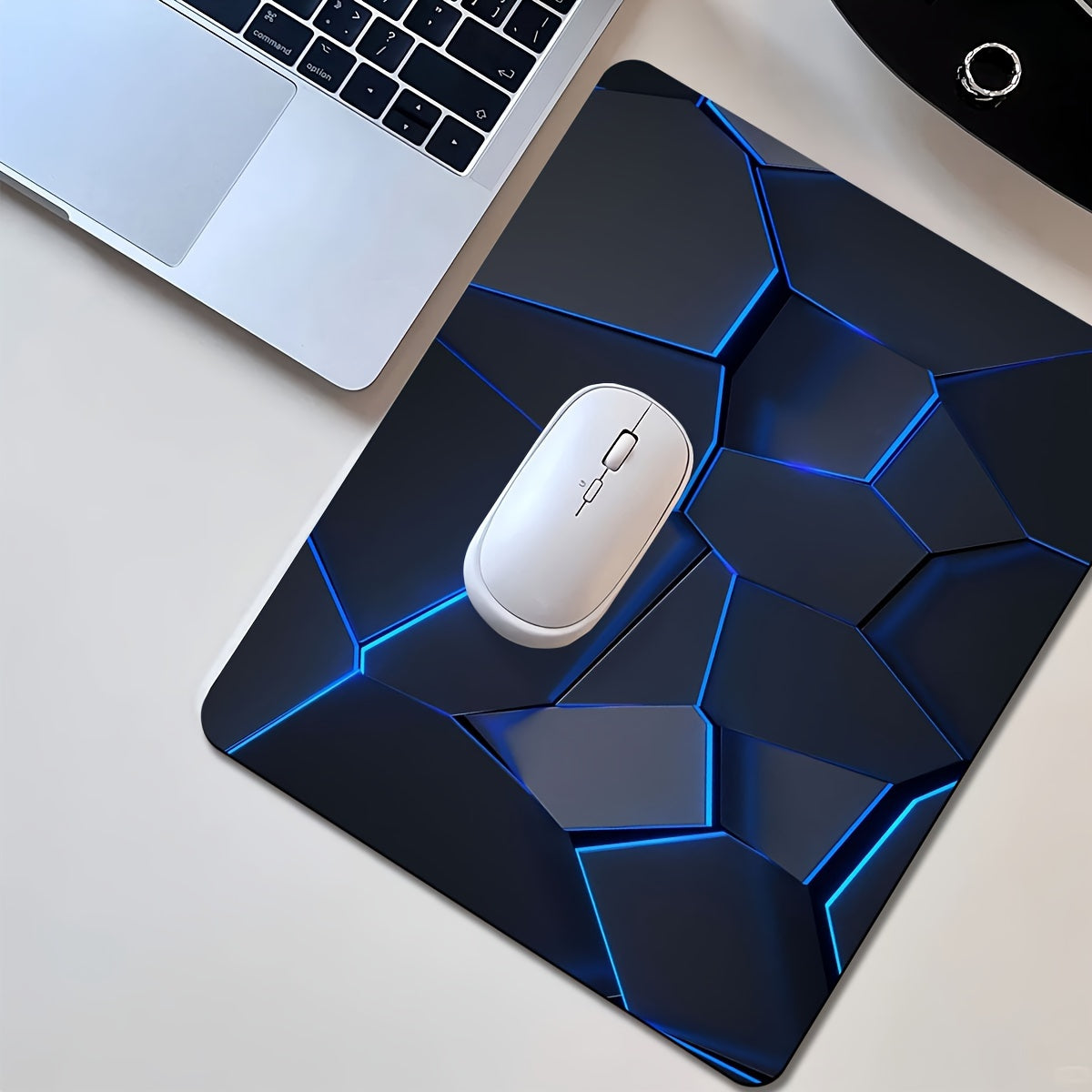 1pc Gamer'S Dream: Extra Large, Durable Mouse Pad with Stylish Geometric Design - Precision Stitched Edges, Non-Slip Rubber Base, Washable - Perfect for PC, Office, and Dorm Decor - Ideal Gift for Gamers, Office Workers, and Students, Large Mouse Pa