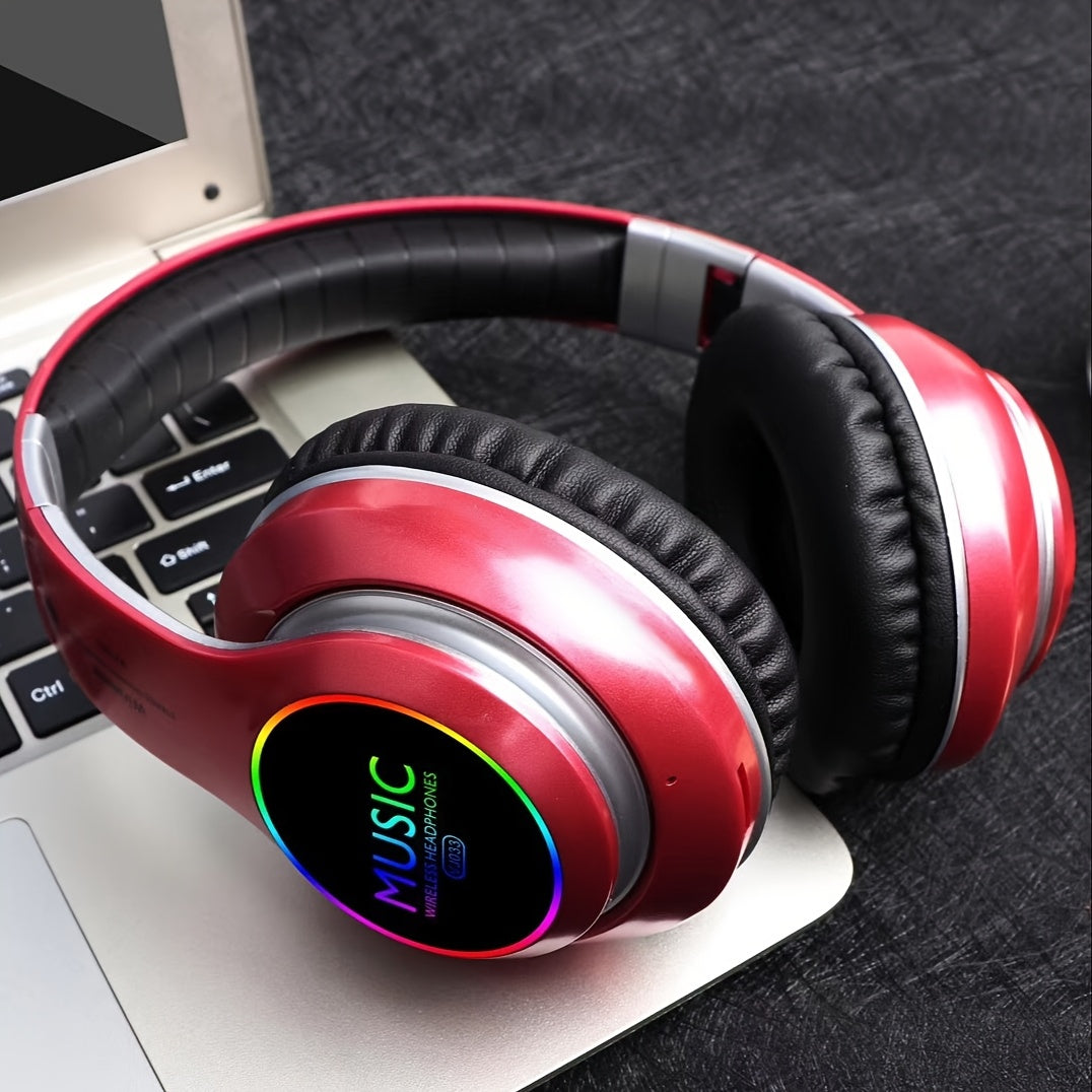 Wireless Headphones, Wireless Headphones With Bass, Lightweight Foldable Headphones With Built-in Microphone, Compatible With 3, 5mm Audio Cable, Suitable For Travel Work Laptop Phone, Gaming Headphones, Christmas Gift