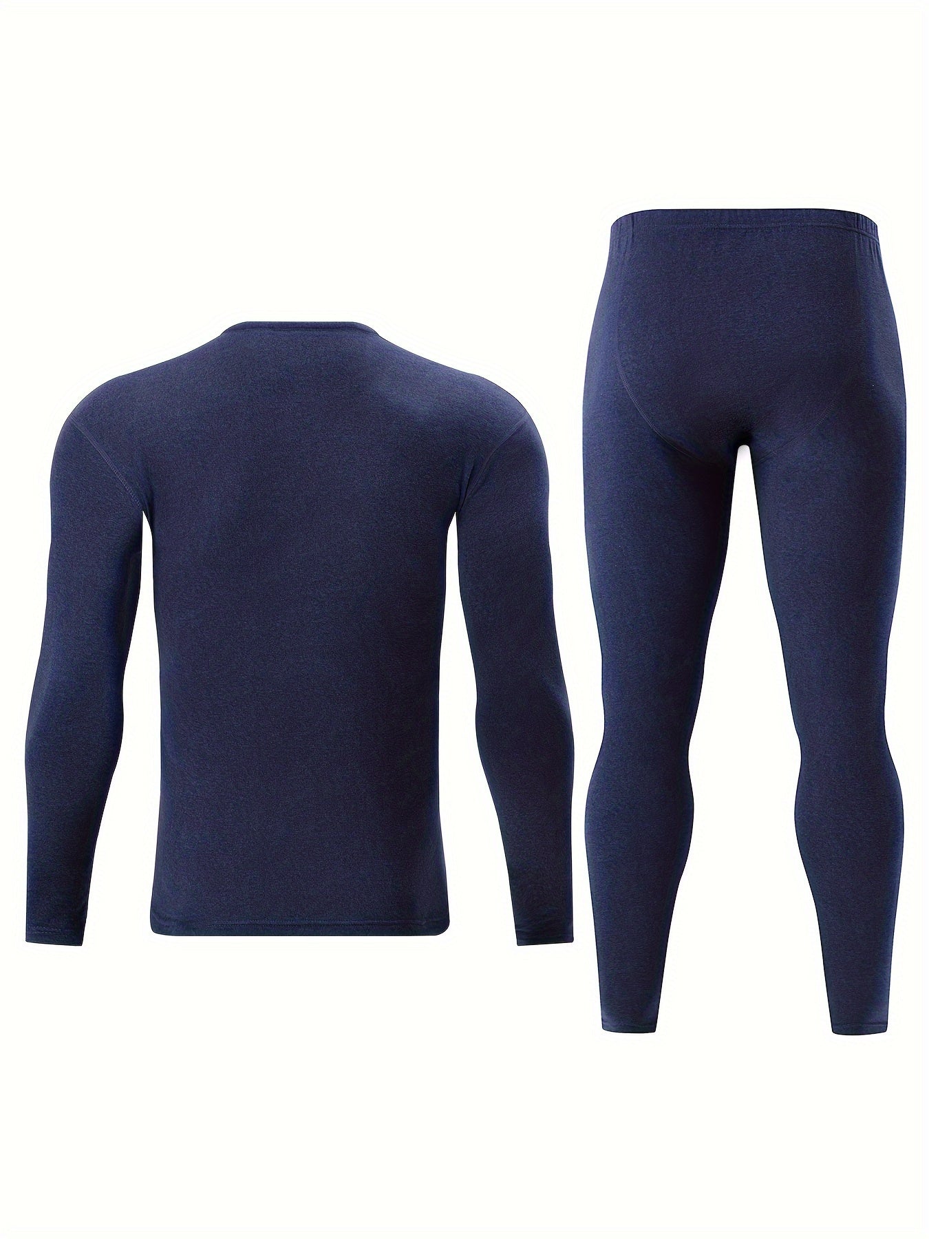 2 Pieces Men's Thermal Underwear Set For Autumn/Winter - Slim Fit Long Sleeve Top And Bottom - Soft, Comfortable, And Warm