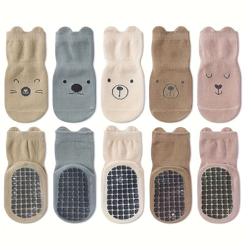 Baby Non-slip Floor Socks with Grips Anti-Slip Crew for Infants Toddlers Boys And girls