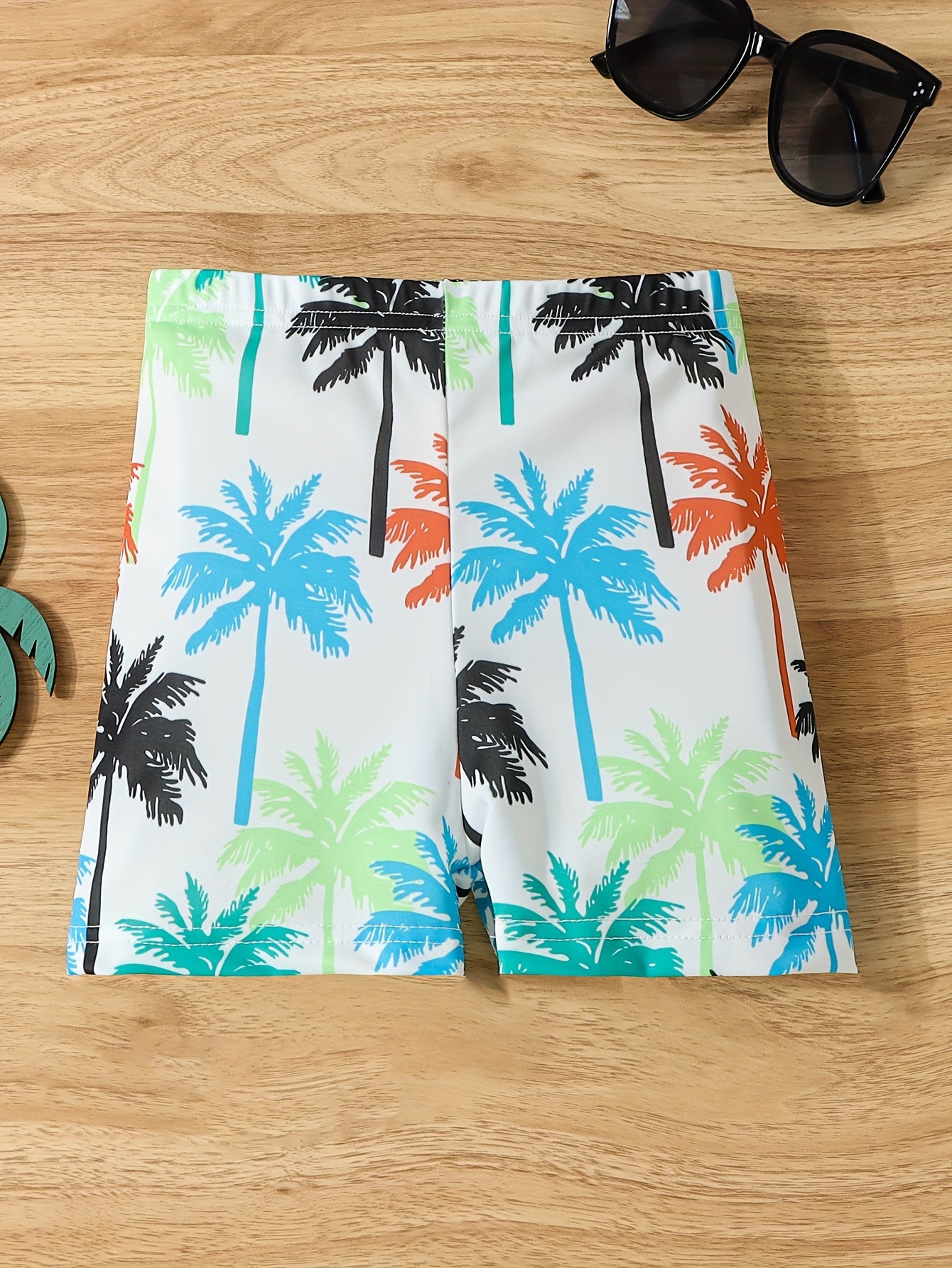 Boys' Quick-Dry Swim Shorts with Dinosaur & Rubber Duck Print - Bright Yellow Snug Fit Beach Pool Water Pants for, Machine Washable Summer Swimwear, Cute Dino & Duck for Boys & Boys Clothing, Boys Swimwear, Swimming Suit For Boys, Boys Swimmers, Boys Sun