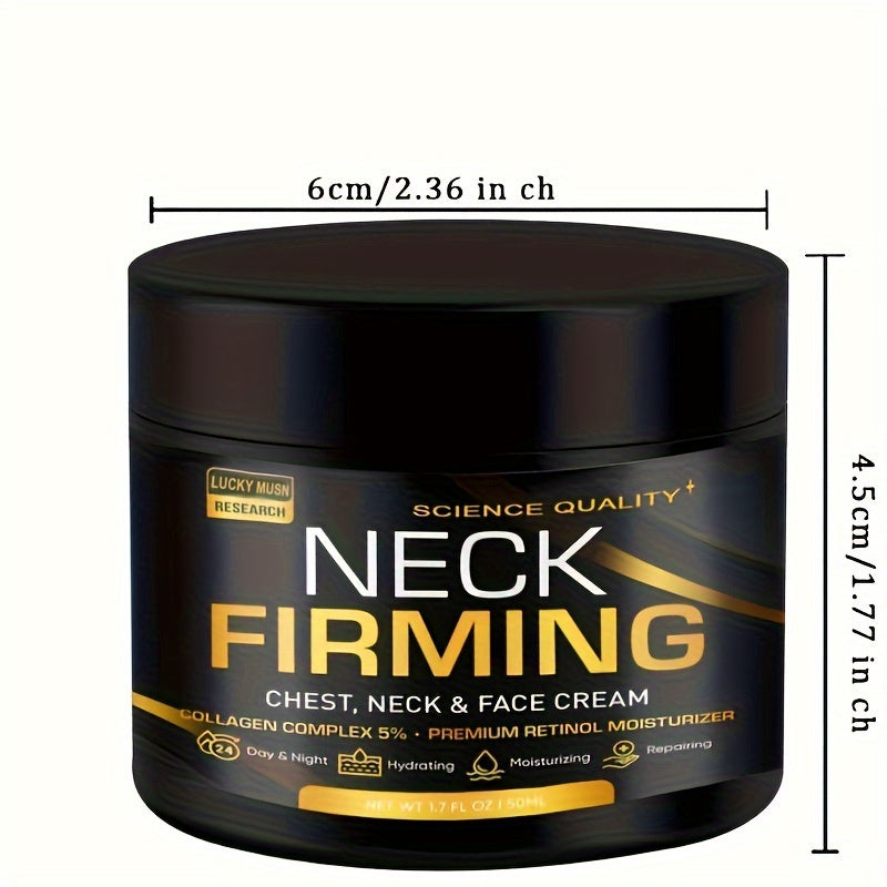 Lucky Musn Firming Cream for Chest, Neck & Face - Science-Backed Skincare