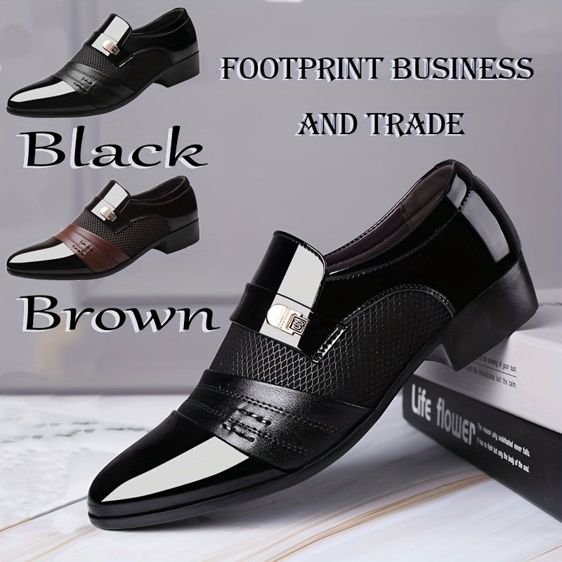 Men'S Casual Shoes Suitable for Business Attire, Large Size, Versatile Wedding Shoes.