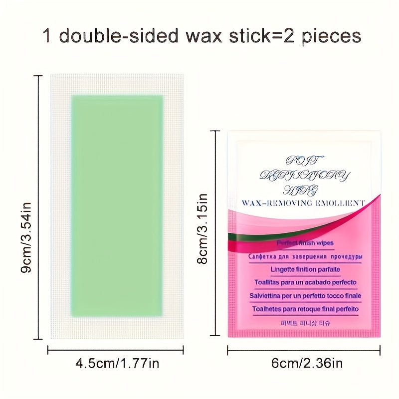 10/20/30pcs Lip, Face, Eyebrow Bikini Line Hair Removal Wax Paper, Pure Honey Wax Care Wipes