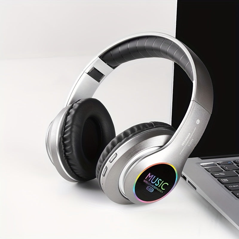 Wireless Headphones, Wireless Headphones With Bass, Lightweight Foldable Headphones With Built-in Microphone, Compatible With 3, 5mm Audio Cable, Suitable For Travel Work Laptop Phone, Gaming Headphones, Christmas Gift
