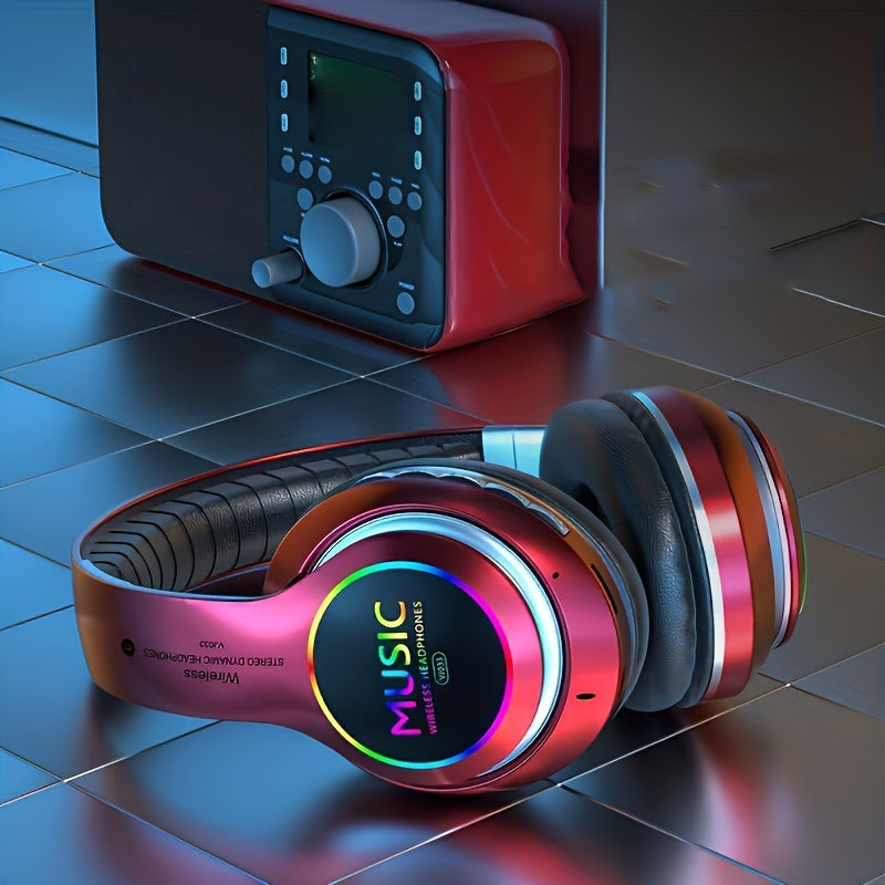 Wireless Headphones, Wireless Headphones With Bass, Lightweight Foldable Headphones With Built-in Microphone, Compatible With 3, 5mm Audio Cable, Suitable For Travel Work Laptop Phone, Gaming Headphones, Christmas Gift