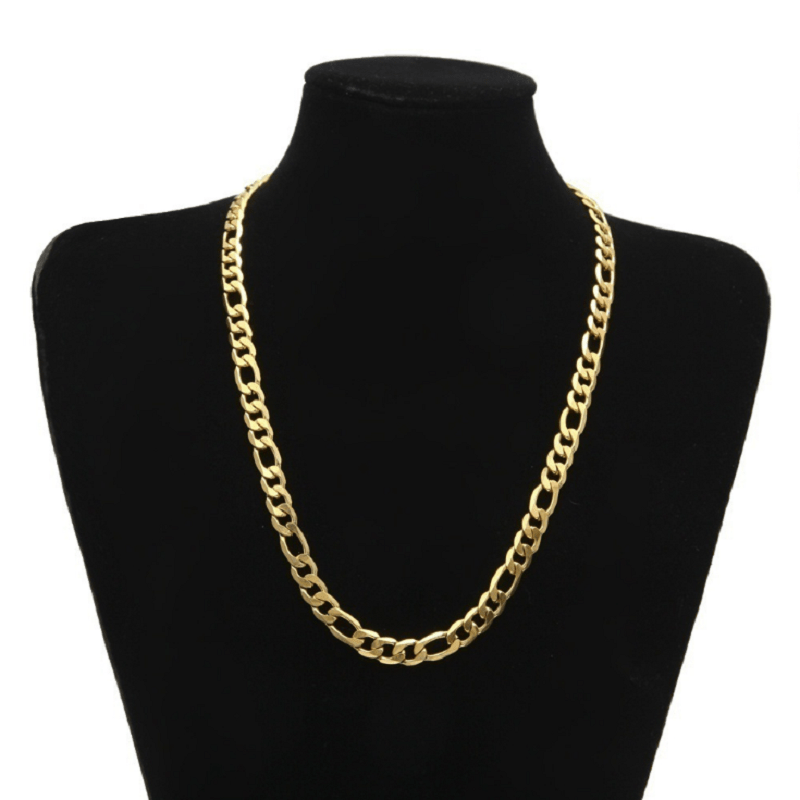 Men'S Trendy Gold-Plated Necklace