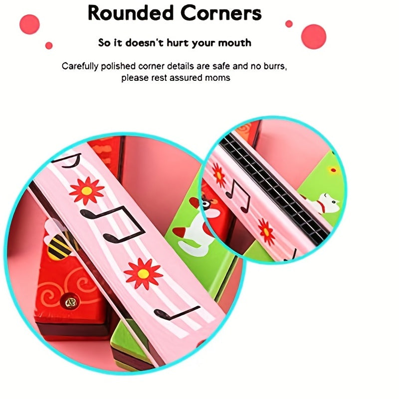 1pc Musical Instrument Play16-Hole Harmonica Parent-Child Baby Toys for Children Gift Harmonica for Toddler, Kids, Adult Beginners' Musical Instrument Toy Gift (Random Color)