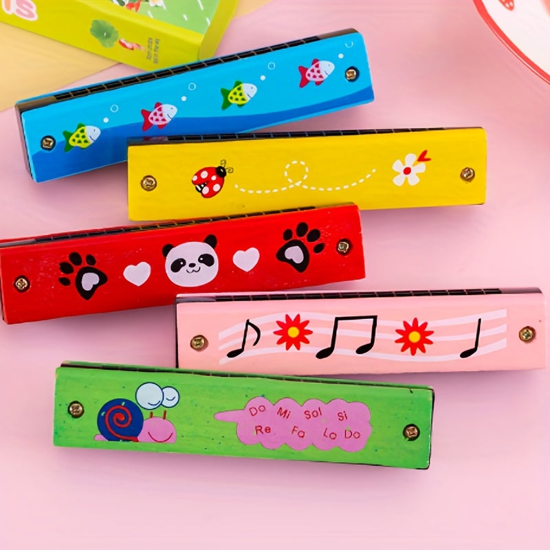 1pc Musical Instrument Play16-Hole Harmonica Parent-Child Baby Toys for Children Gift Harmonica for Toddler, Kids, Adult Beginners' Musical Instrument Toy Gift (Random Color)