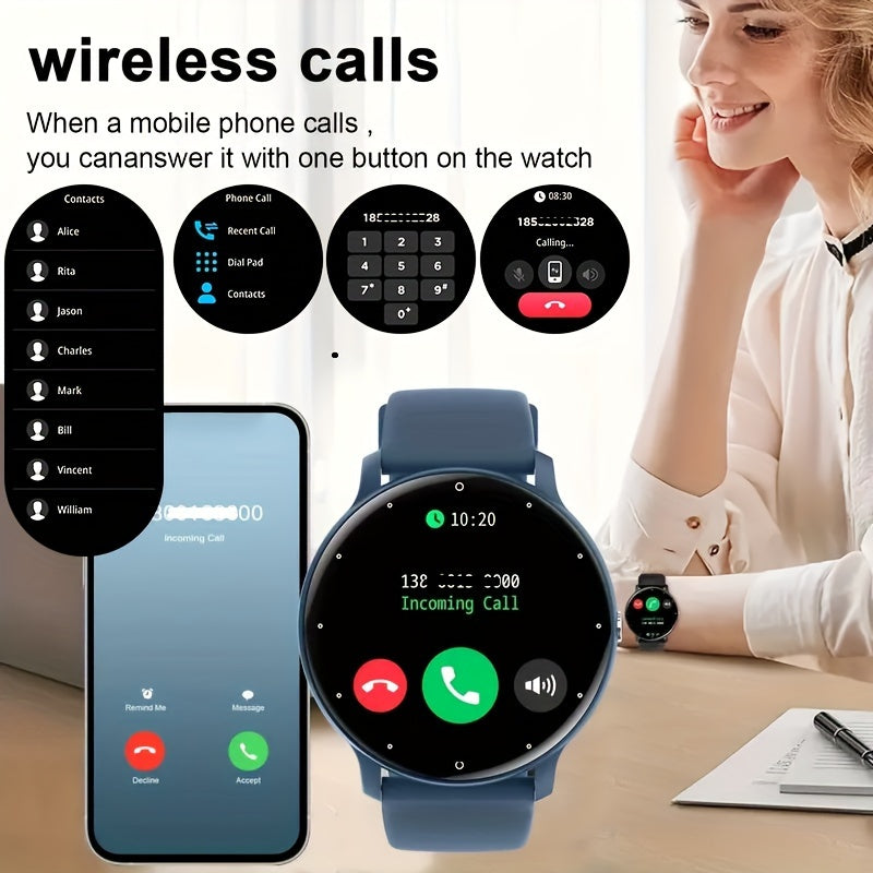 Purspo Smart Watch (Making/Answer Call) for Women Men, Wireless Calling Smartwatch with Multi-Sport Mode, Weather Forecast, Ai Voice Control, Music Playing Control, Sport Watch Compatible for iPhone And Android Phones