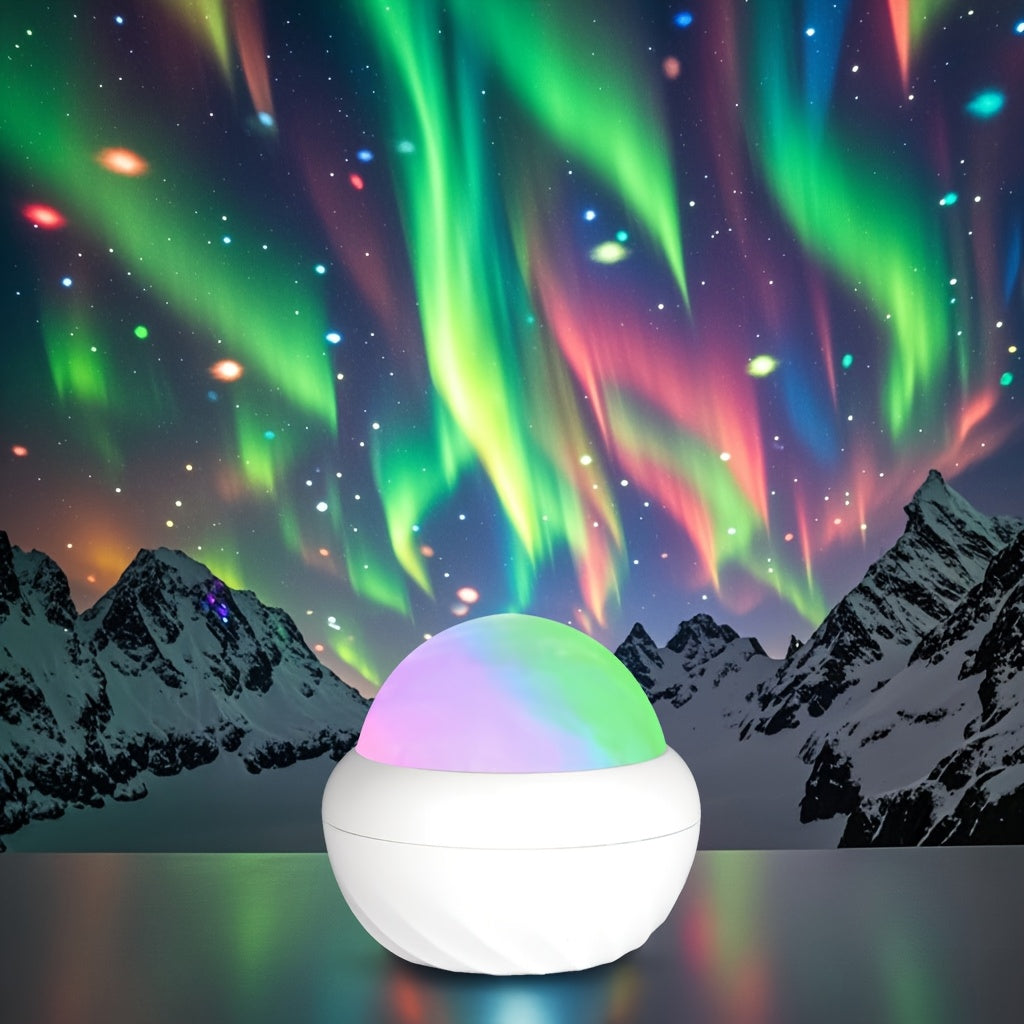 1pc Northern Galaxy Light Aurora Projector with 14 Light Effects, 2in 1 LED Star Projector with Remote Control and Nebula Lamp, Night Light Projector for Bedroom/Gaming Room/Home Theater/Ceiling/Birthday/Party