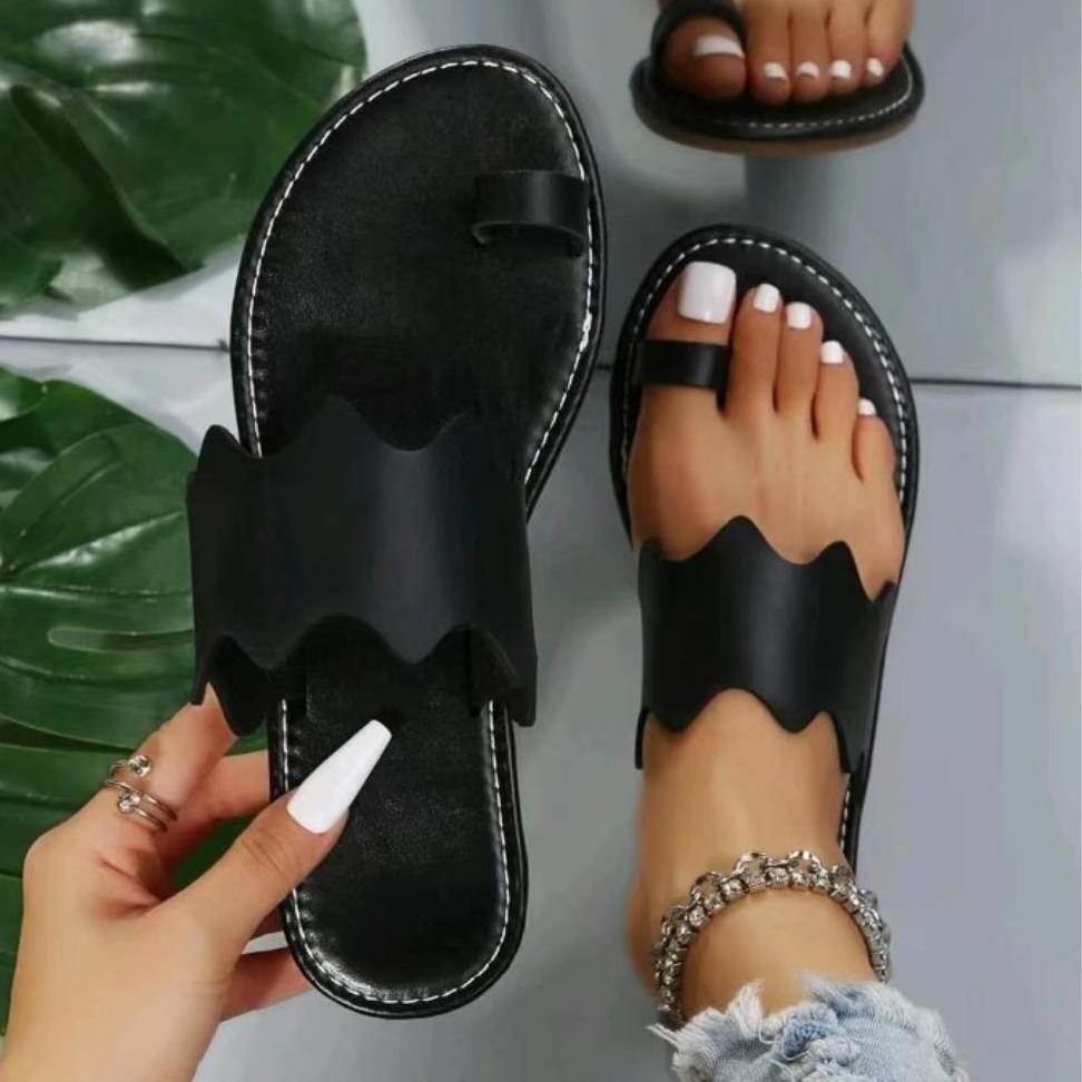 Women's Lightweight Toe Loop Sandals, Clip Toe Lightweight Open Toe Slippers, Women's Flip Flops