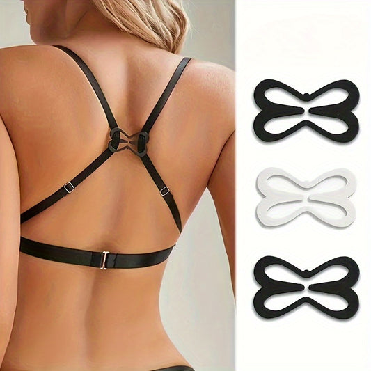 3pcs Invisible Bra Strap Clips - Non-Slip, Lift & Hide Design for Women's Lingerie and Underwear