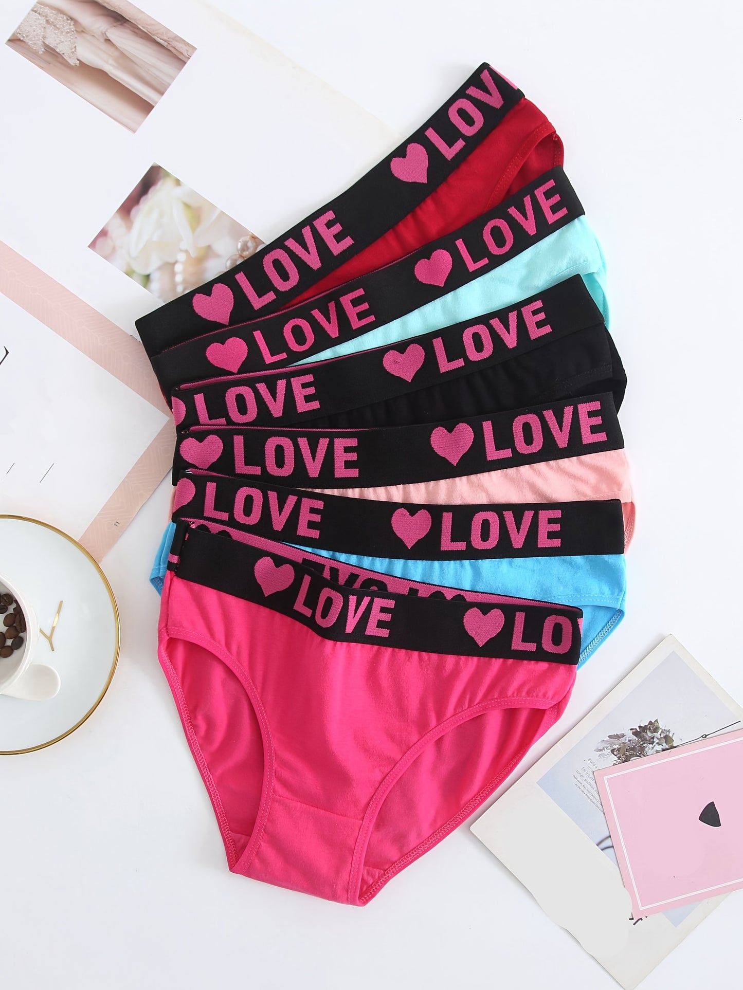 6pcs Comfortable Seamless Women's Underwear for Home and Sports