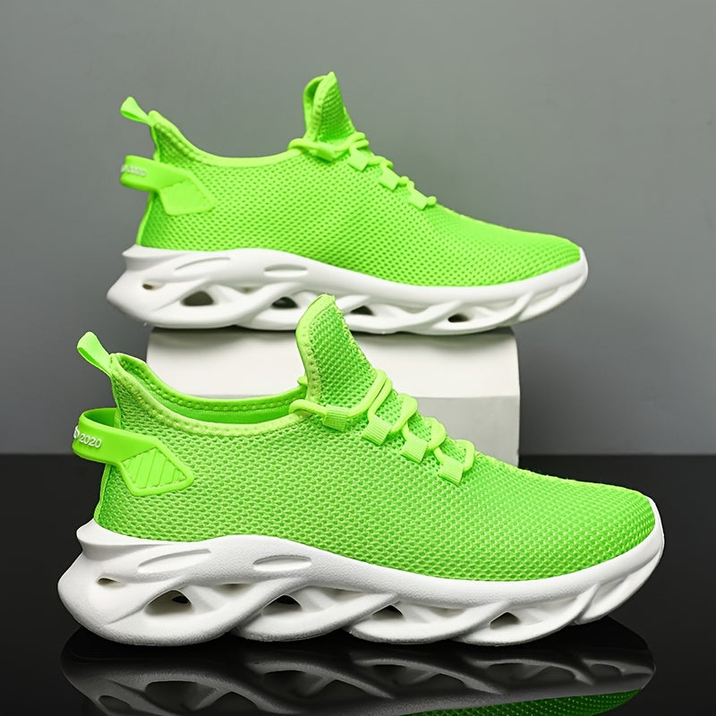 Men's Blade Sneakers Running Shoes Slip-on Sneakers With Shoelaces - Odor-resistant Athletic Shoes - Lightweight And Breathable