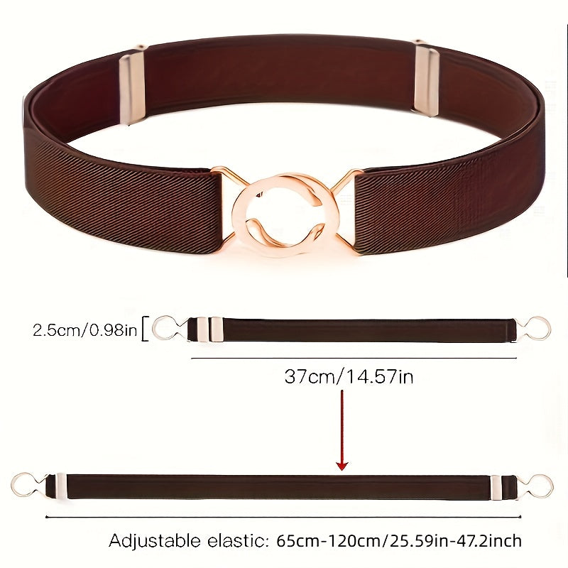 Elastic Waist Belt, Fashionable Adjustable Waistband, For Jeans And Dresses, Gifts