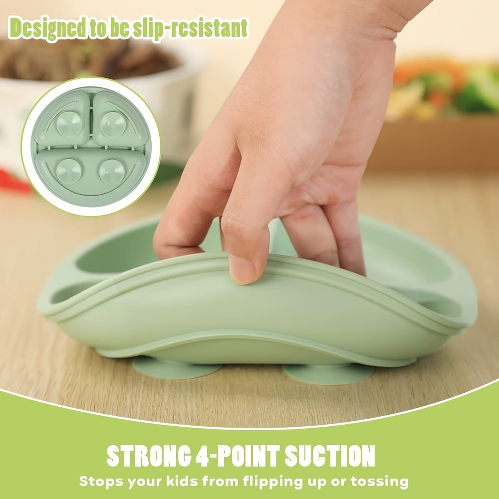 Silicone Feeding Set with Suction Bowls