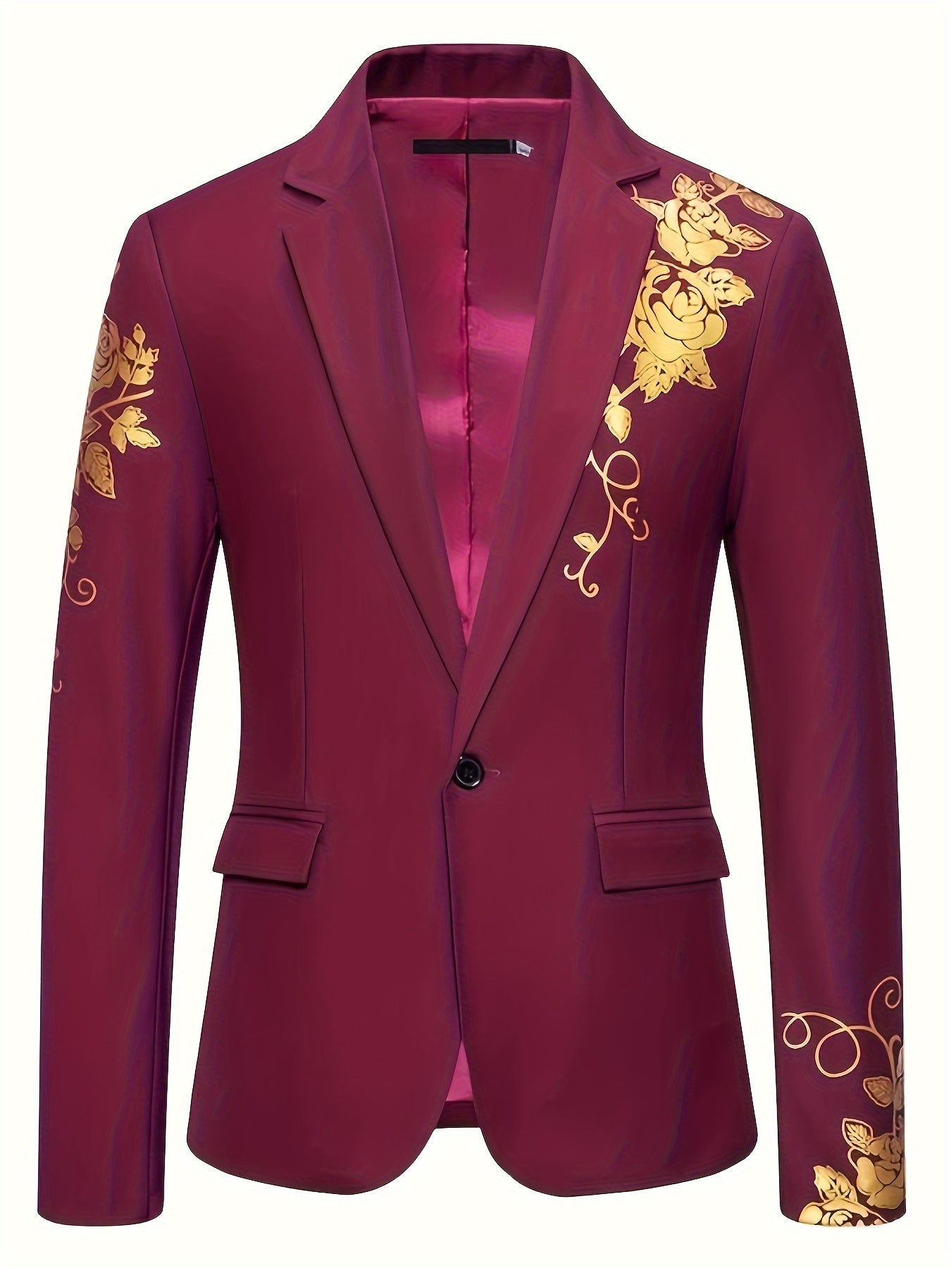 Foreign Trade Men's Golden-Stamped Business Suit Jacket