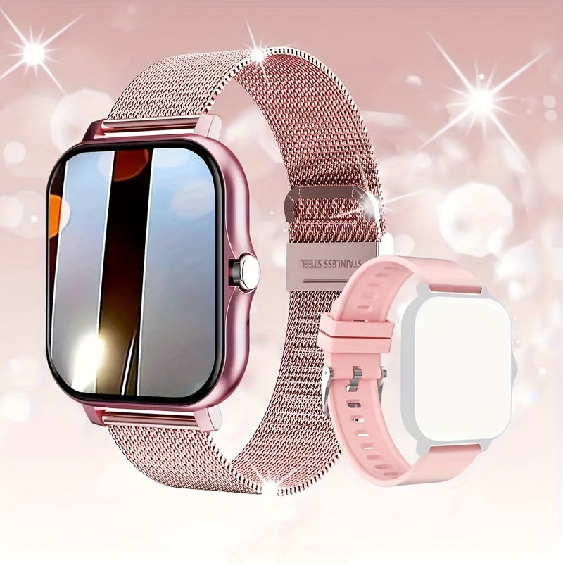 The New Full Touch High-Definition Men'S And Women'S Sports Smartwatch Features Wireless Dialing, Answering Calls, Motion Tracking, Photography, And Music Control. The Stylish Smartwatch Is Compatible with Android And Iphone, It'S a Gift for Men And Women