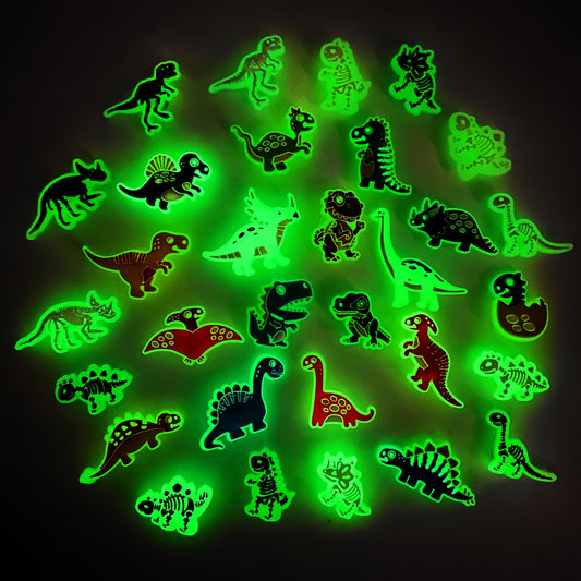 12/14/26/30pcs Luminous Dinosaur Bracelets Decoration, Luminous Dinosaurs