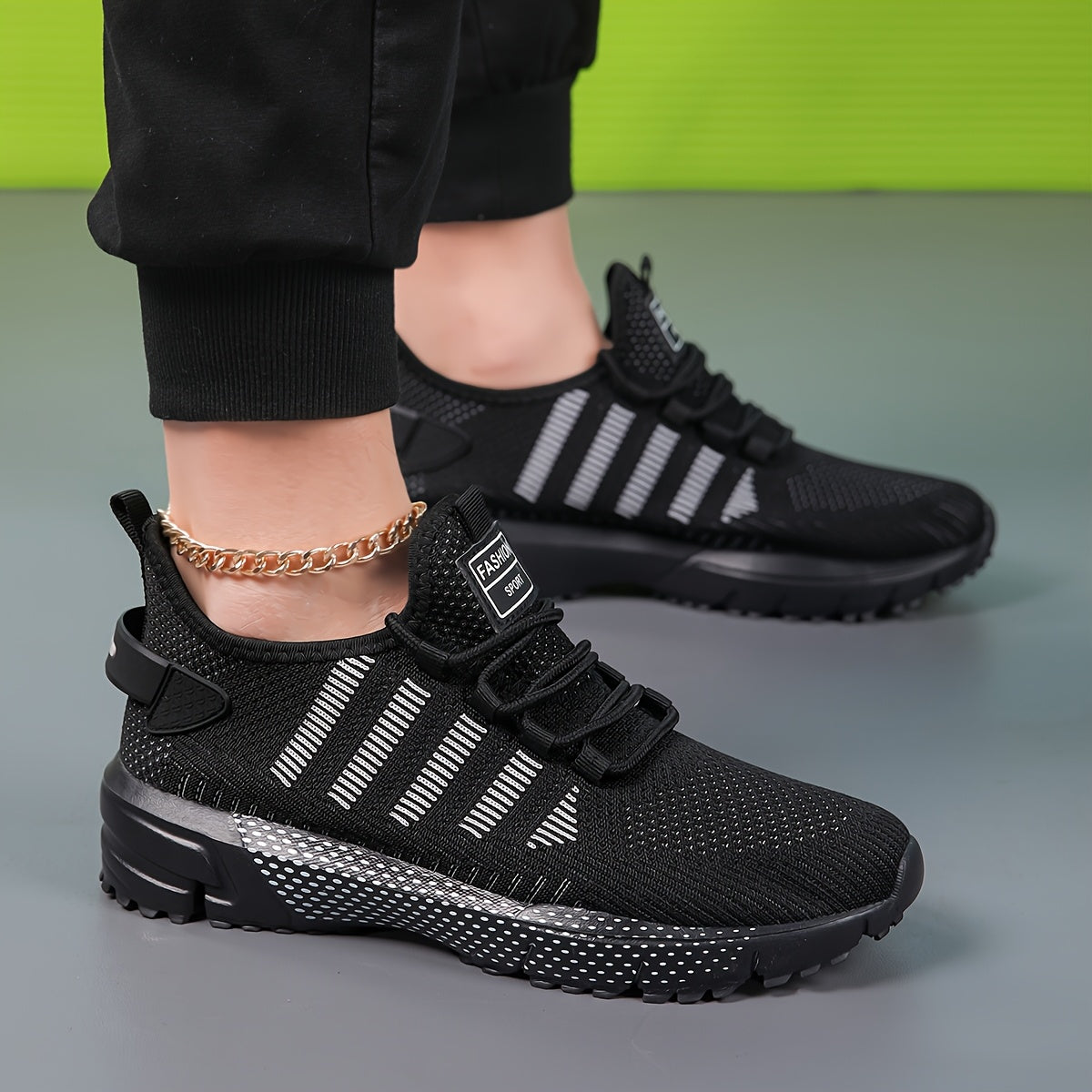 Men's Breathable Non-Slip Sneakers - Casual & Stylish Sneakers for Spring/Summer Outdoor Activities, Jogging & Park Workouts