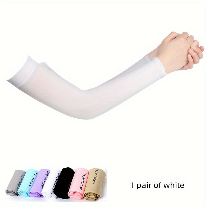 1 pair/2 pairs/3 pairs of unisex nylon protective ice sleeves, suitable for wrists and arms. Ideal for outdoor activities, driving, cycling, running, fishing, and sports like baseball
