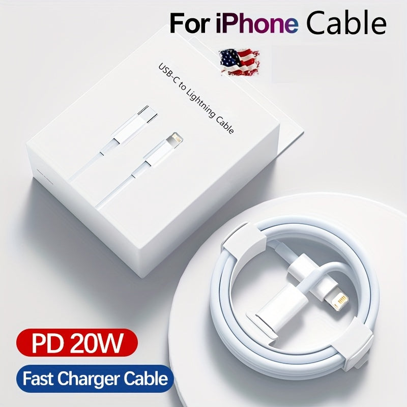 1m/2m PD Fast Charger Cable for Original USB-C to Lightning Cable for iPhone 14 Pro Max 11 12 13 Pro X XS XR 8 Plus ipod Cable, Lightning Cable Fast Charging, Phone Charging Solution, Fast Charging Cable, Iphone Charging Cable, High-Speed Charging Cable,
