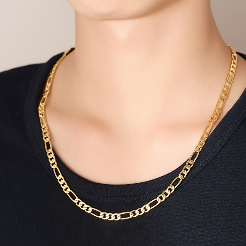 Men'S Trendy Gold-Plated Necklace