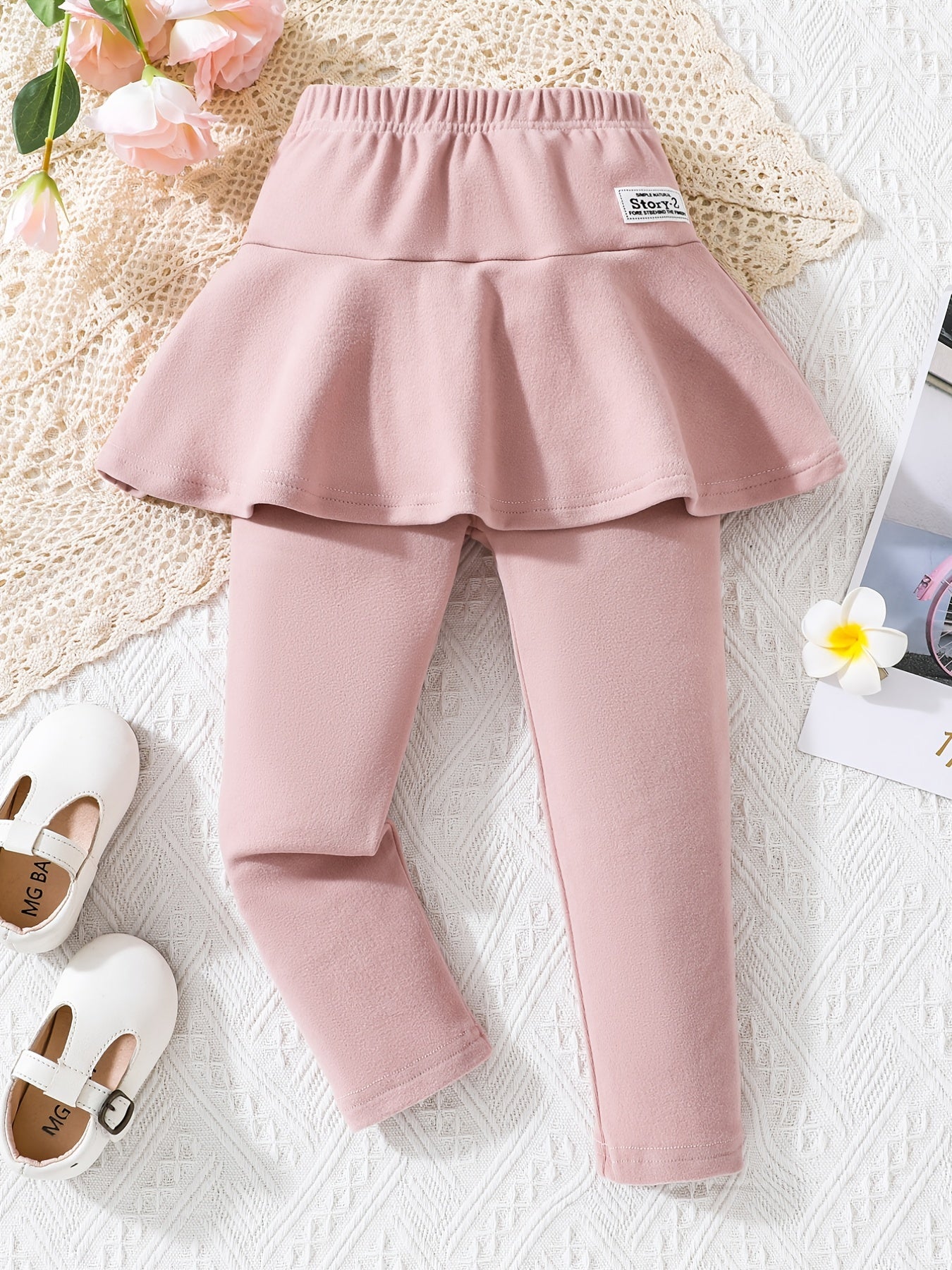 Women'S Pink Skort with "SHE" Logo - Slim Fit, Stretchy Culottes for Casual Sports & Leisure Outfits, Perfect Gift for Daughters, Casual Wear|Playful Design|Stretchy Fabric