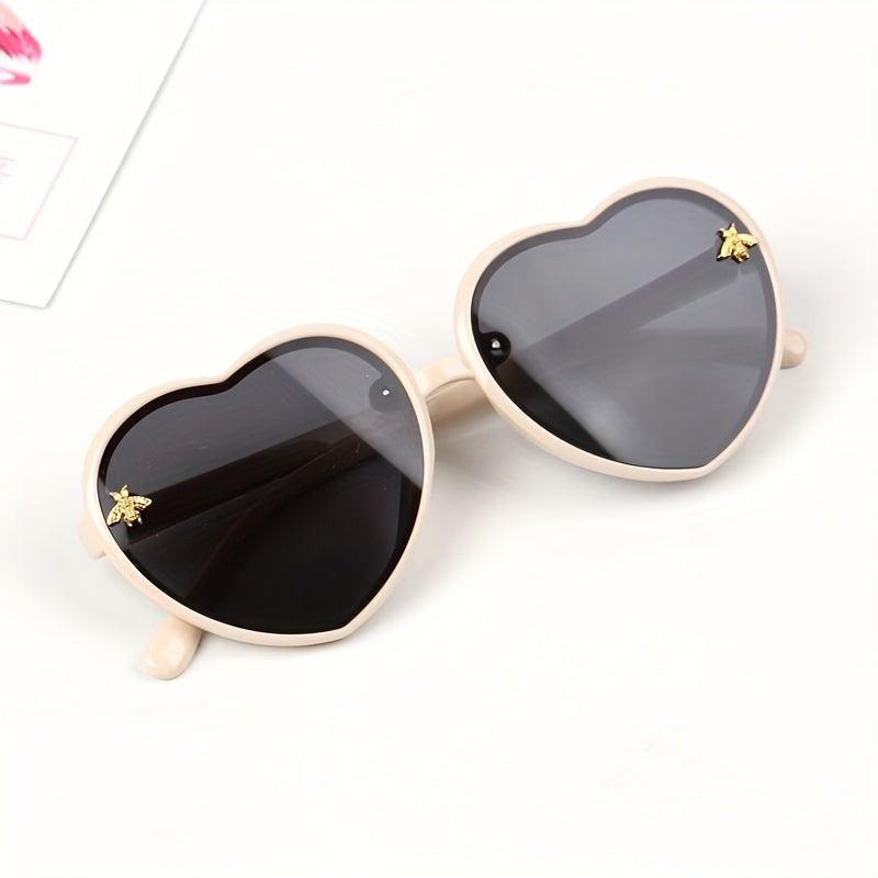 Heart Shaped Glasses, Cute Retro, Decorative, Casual, Pink Purple Black, Polycarbonate Frame, Acrylic Lens, for Kids, Children, Christmas, Halloween, Campus