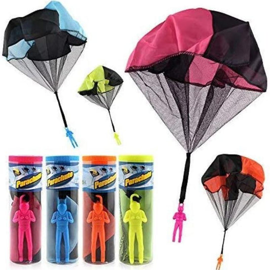 1pc Tangle Parachute Figures Hand Throw Soliders Square Outdoor Youngsters's Flying Toys