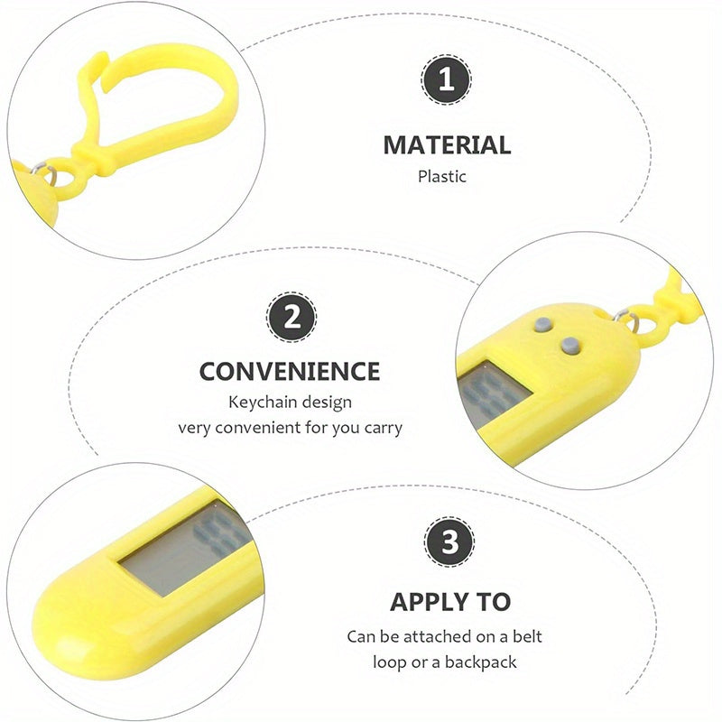 Keychain Pocket Watch Portable Student Youngsters Electronic Watch Keychain Backpack Key Display LED Digital Youngsters Clcok Test Watches Small Hanging gift, Smartwatch for Youngsters, Youngsters's Timepiece, Playful Design, Fun Accessory, Electronic Tim