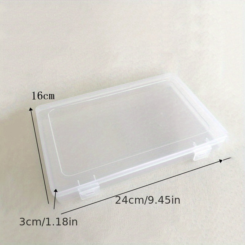 1pc Puzzle Storage Box Toy Organizer, Building Block Sorting Box, Transparent Assembly Toy Packaging Box, New Year, Valentine's Day Gifts