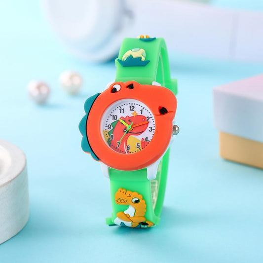 Popular Children's Cute Cartoon Dinosaur Pattern Boys And Girls Quartz Watch
