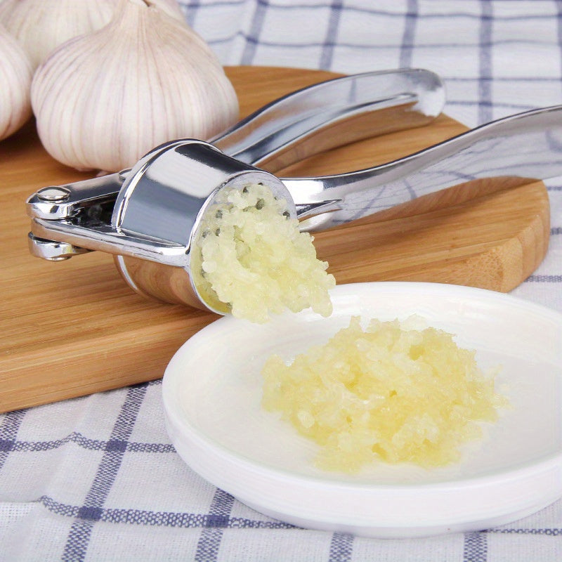 1pc of advanced garlic press - easy garlic chopper and ginger crusher, easy to clean kitchen tools, durable garlic chopper for daily cooking