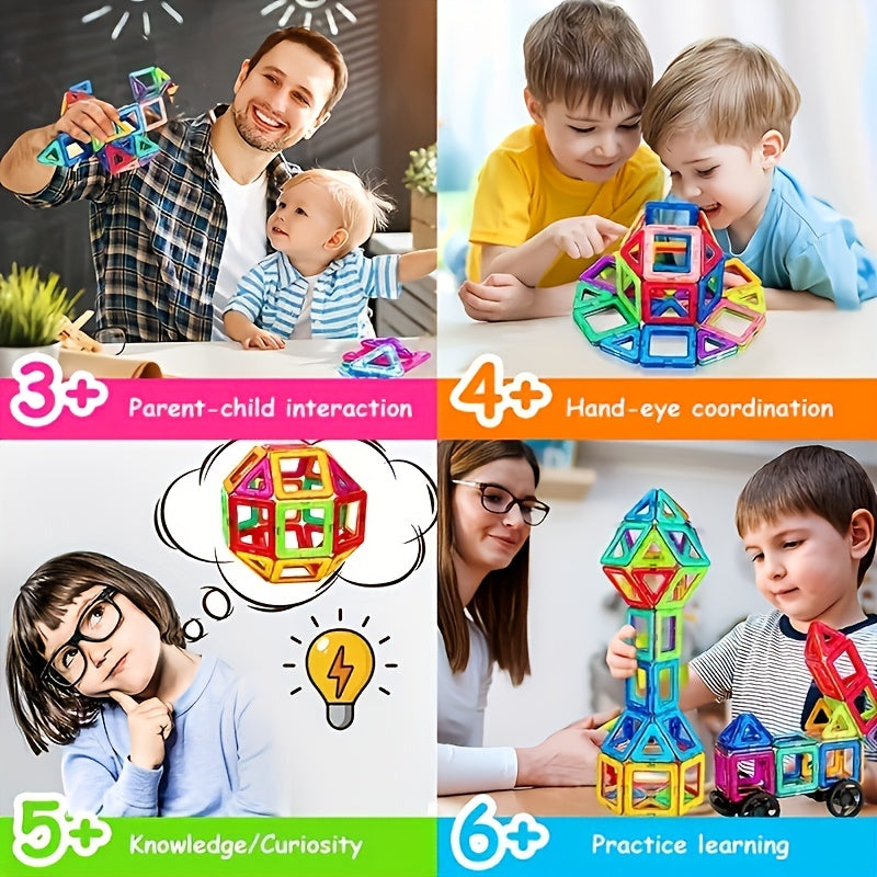 Magnetic Building Blocks Big Size And Mini Size DIY Magnets Toys for Kids Designer Construction Set Gifts for Children Toys Halloween Gifts