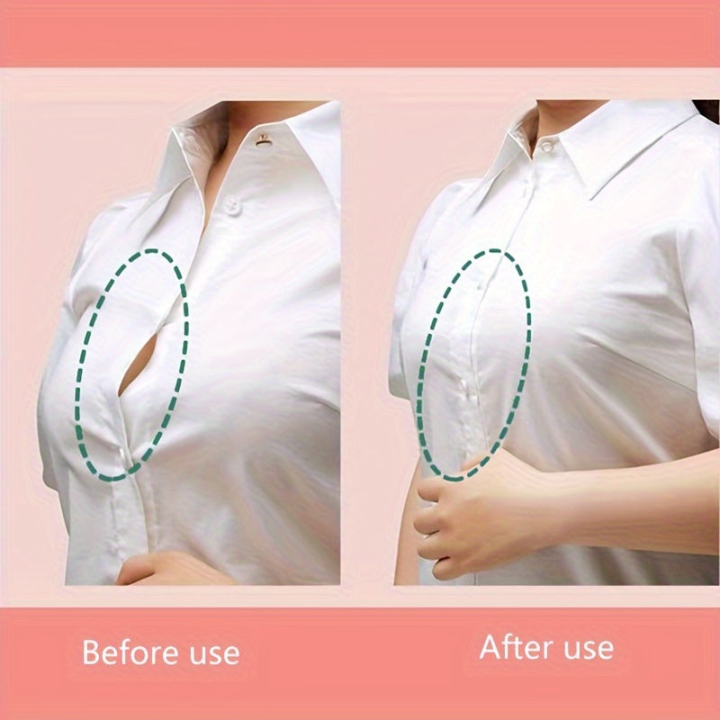 36pcs Invisible Clothing Tape, Anti-Slip & Sweat-Proof Low-Cut Chest Adhesive for Women and Men, Summer Shirt Gap Fixer, Seamless Neckline Stickers to Prevent Gaping