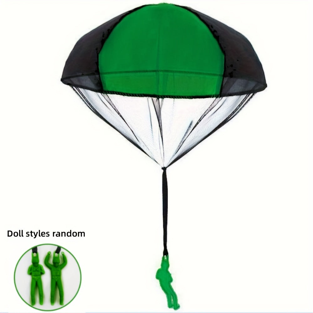 1pc Tangle Parachute Figures Hand Throw Soliders Square Outdoor Youngsters's Flying Toys