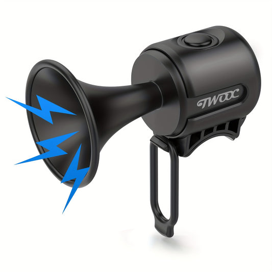 TWOOC Electric Bike Horn, 120 DB Sounds Alarm Bell, Safety Electric Bicycle Horn