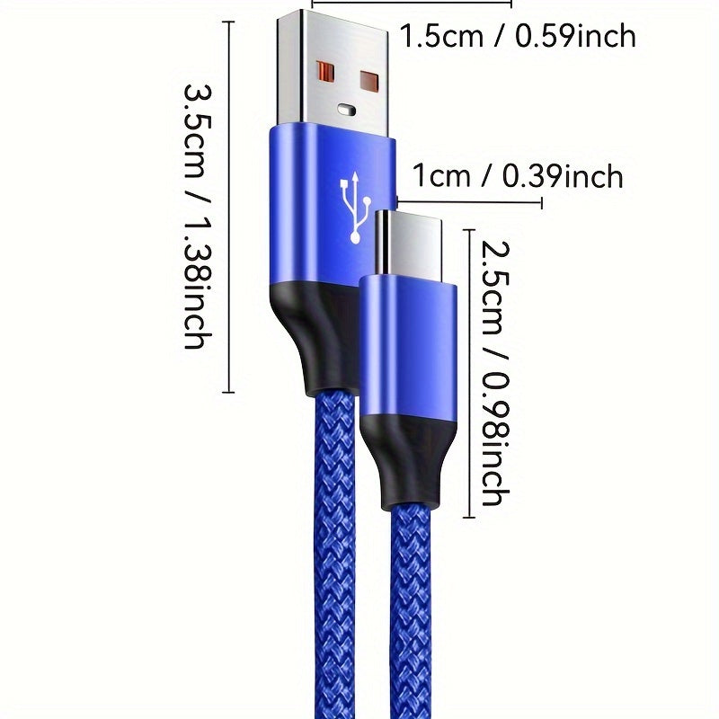 High-Speed USB-C Fast Charging Cable for Android Phones for, Redmi, OnePlus And Xiaomi