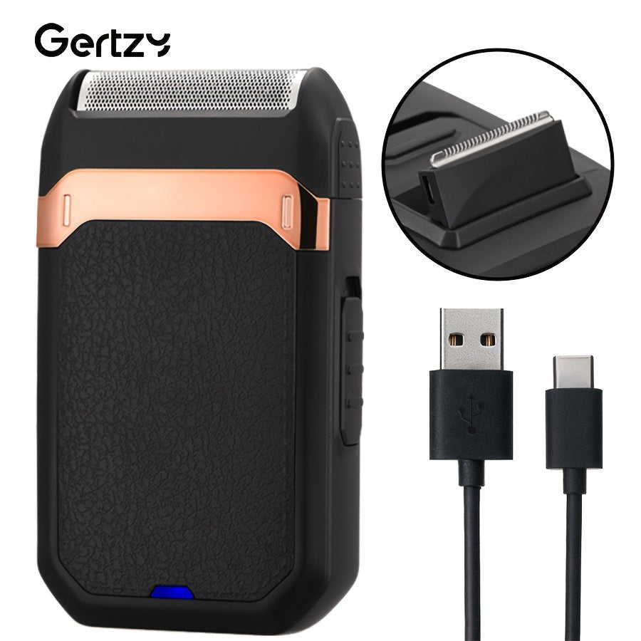 GERTZY Electric Shaver for Men, Rechargeable Multifunctional Electric Foil Shaver with Brush for Hair Salon for Home for Men, A High-quality Choice for Christmas Gifts, Father's Day Gift