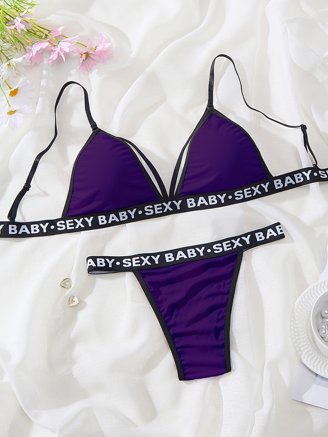 Plus Size Sports Letter Elastic Suit