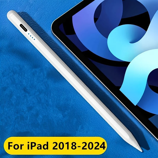 iPad Pencil Stylus Pen with Palm Rejection & Tilt Function, 13-Minute Fast Charge, USB Charging, Rechargeable Lithium Polymer Battery, Electronic Components Included